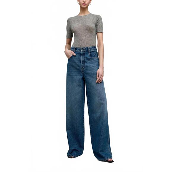 KALLMEYER Denim - NEW KALLMEYER winona wide leg jean in americana blue